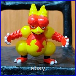 Rare Vintage Tomy Magmar Pokemon Figure CGTSJ Authentic Toy PVC Red & Yellow