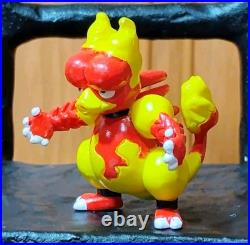 Rare Vintage Tomy Magmar Pokemon Figure CGTSJ Authentic Toy PVC Red & Yellow