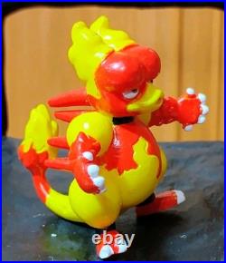 Rare Vintage Tomy Magmar Pokemon Figure CGTSJ Authentic Toy PVC Red & Yellow