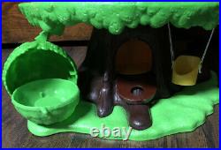 Rare Vtg 1975 General Mills TREE TOTS FAMILY TREEHOUSE withFurniture & Male Figure