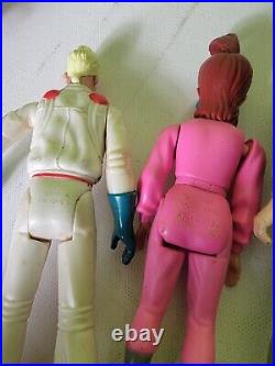 Real Ghostbusters Action Figure Lot 1980s Vintage Vtg Ecto 1 Stay Puft Plush