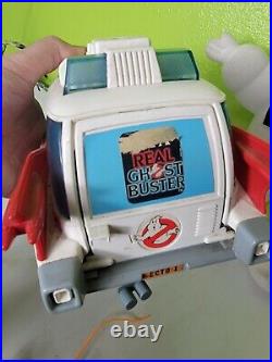 Real Ghostbusters Action Figure Lot 1980s Vintage Vtg Ecto 1 Stay Puft Plush