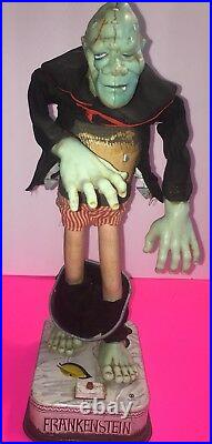 Rosko Frankenstein Monster Funny 1950-1960 Vintage Action Tin Toy Used