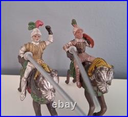 Royal Tournament medieval knights, Real Tournament REAMSA 1955, Vintage toy figures