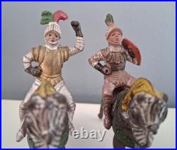 Royal Tournament medieval knights, Real Tournament REAMSA 1955, Vintage toy figures
