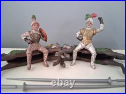 Royal Tournament medieval knights, Real Tournament REAMSA 1955, Vintage toy figures