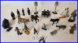 SEE LIST VINTAGE DIE CAST LEAD METAL TOY FIGURES 1940's-60s 23pc Lot ENGLAND