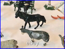 SEE LIST VINTAGE DIE CAST LEAD METAL TOY FIGURES 1940's-60s 23pc Lot ENGLAND
