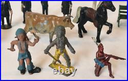 SEE LIST VINTAGE DIE CAST LEAD METAL TOY FIGURES 1940's-60s 23pc Lot ENGLAND
