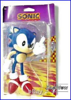 SONIC THE HEDGEHOG 1991 FLEXI-FRIEND Bendy Toy Figure 1990s SEGA Vintage Tomy