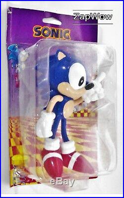 SONIC THE HEDGEHOG 1991 FLEXI-FRIEND Bendy Toy Figure 1990s SEGA Vintage Tomy