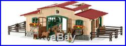 Schleich Stable with Horses and Accessories New Toy Action Figure, G