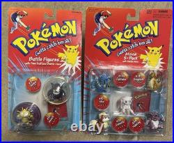 Sealed Pokémon Vintage Toys Battle Figures, Pez Candy, Flip Stickers, Bouncers