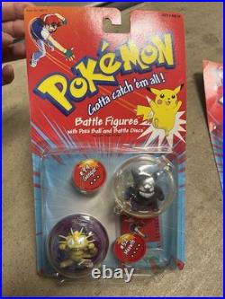 Sealed Pokémon Vintage Toys Battle Figures, Pez Candy, Flip Stickers, Bouncers
