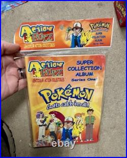 Sealed Pokémon Vintage Toys Battle Figures, Pez Candy, Flip Stickers, Bouncers