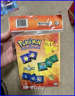 Sealed Pokémon Vintage Toys Battle Figures, Pez Candy, Flip Stickers, Bouncers