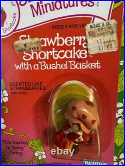 Set of 5 mini-figures Strawberries lemon, apricot, strawberry, orange VTG 1982