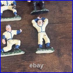 Set of 9 1930-40s Vintage Baseball Player Lead Mini Figures Very Rare