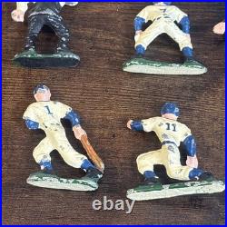 Set of 9 1930-40s Vintage Baseball Player Lead Mini Figures Very Rare
