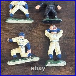 Set of 9 1930-40s Vintage Baseball Player Lead Mini Figures Very Rare