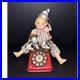 Signed Vintage Assemblage Art Doll Sculpture on Toy Phone with Dogs Folk Art OOAK