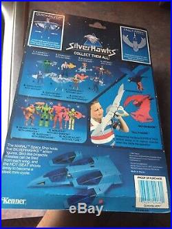 SilverHawks Quicksilver Action Figure, Vintage 1986 Kenner Toy MOSC Nice