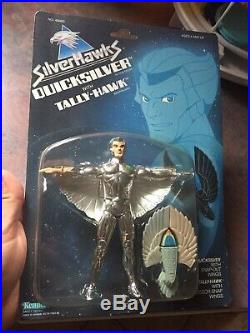 SilverHawks Quicksilver Action Figure, Vintage 1986 Kenner Toy MOSC Nice