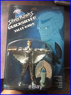SilverHawks Quicksilver Action Figure, Vintage 1986 Kenner Toy MOSC Nice