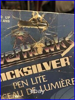 Silverhawks Quicksilver vintage pen light toy 1986 figure Silver Hawks canada