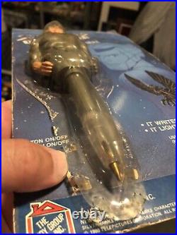 Silverhawks Quicksilver vintage pen light toy 1986 figure Silver Hawks canada