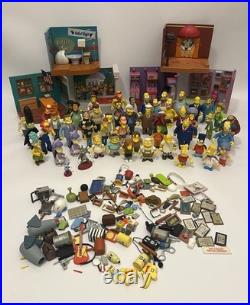 Simpsons World Of Springfield Interactive Figures Vintage Toy Lot 54 Characters