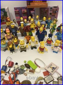 Simpsons World Of Springfield Interactive Figures Vintage Toy Lot 54 Characters