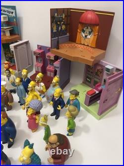Simpsons World Of Springfield Interactive Figures Vintage Toy Lot 54 Characters