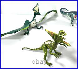 Six 2000 Jurassic Park Mixed Dinosaur Vintage Toys All Work Sounds Some Rare