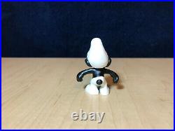 Smurfs 20007 Black Angry Smurf Figure Rare Red Teeth & Eyes Vintage Toy Figurine