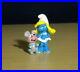 Smurfs 20410 Smurfette & Mouse Smurf Squeaky Figure Vintage PVC Toy 90s Figurine
