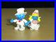 Smurfs 20413 Bride Smurfette Groom Smurf Wedding Figurines Vintage Toy Figures