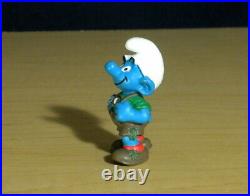 Smurfs 20461 Lederhosen Smurf Shorts Rare Vintage Figure PVC Toy Figurine 90s