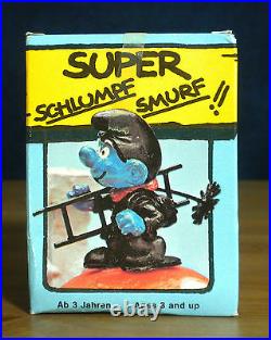 Smurfs 40202 Chimney Sweep Smurf Vintage Figure PVC Toy Figurine New in Box 80s
