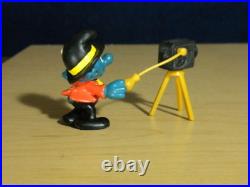 Smurfs 40217 Photographer Smurf Camera Vintage Toy Figure PVC Figurine Lot 80s