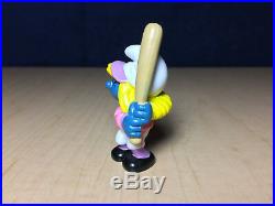Smurfs Baseball Smurfette 20186 Smurf Rare Vintage Figure PVC Toy Figurine Peyo