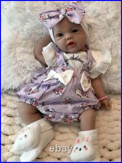 Soft Lifelike Silicone 18 Girl Baby Doll Floppy Squishy Infant 5 lbs Newborn