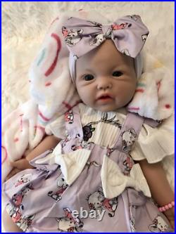 Soft Lifelike Silicone 18 Girl Baby Doll Floppy Squishy Infant 5 lbs Newborn