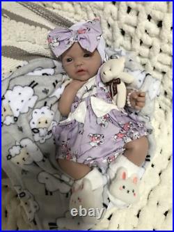 Soft Lifelike Silicone 18 Girl Baby Doll Floppy Squishy Infant 5 lbs Newborn