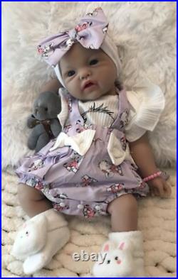 Soft Lifelike Silicone 18 Girl Baby Doll Floppy Squishy Infant 5 lbs Newborn