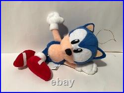 Sonic the Fighters Sonic the Hedgehog Plush Sega Rare Toy Vintage 1997 Figure