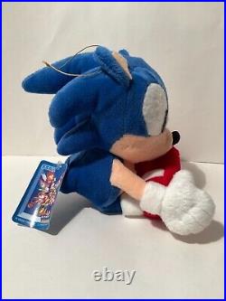 Sonic the Fighters Sonic the Hedgehog Plush Sega Rare Toy Vintage 1997 Figure