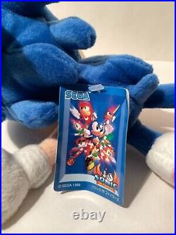 Sonic the Fighters Sonic the Hedgehog Plush Sega Rare Toy Vintage 1997 Figure