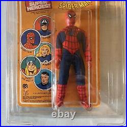 Spider-Man action Figure Mego 1979 vtg MOC sealed Peter Parker pin toys Marvel