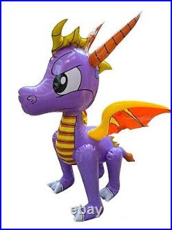 Spyro Inflatable Dragon Blow Up Toy Vintage 2002 RI Novelty HTF 18H X 17 READ